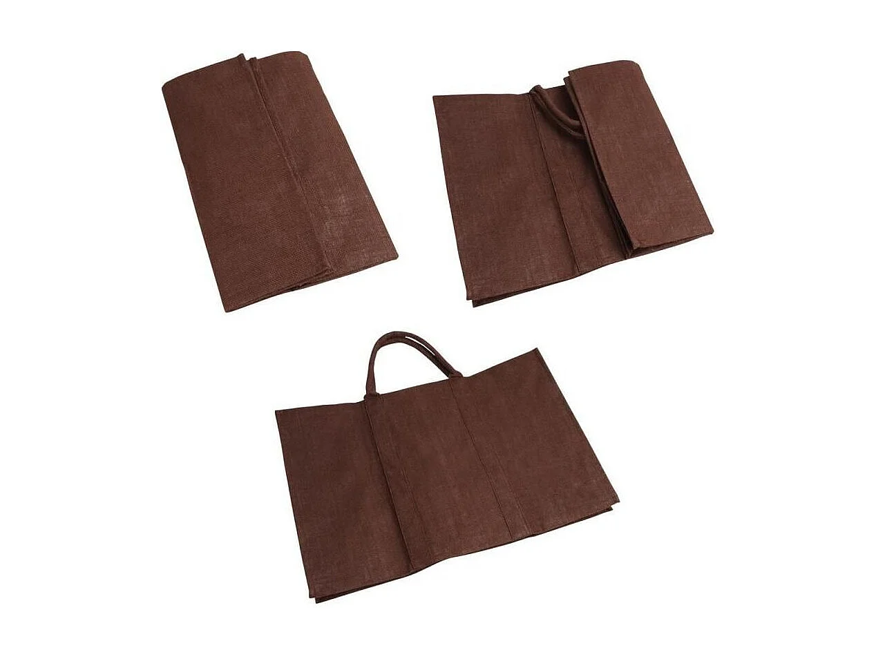 Sac à bûches en jute