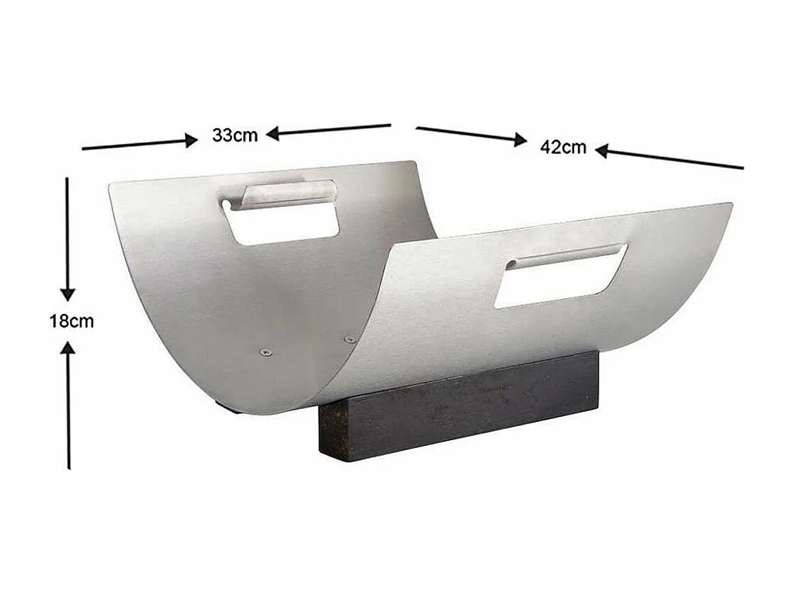 Porte bûches design Lune