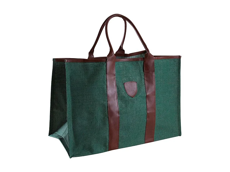 Sac à bûches en jute