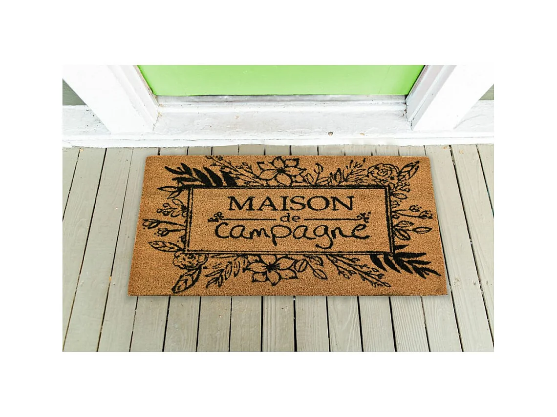 Fußmatte aus Kokosfasern mit "Maison de campagne" Inschrift