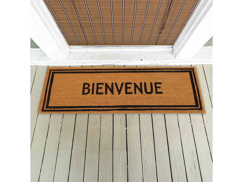 Fußmatte aus Kokosfasern "Bienvenue"