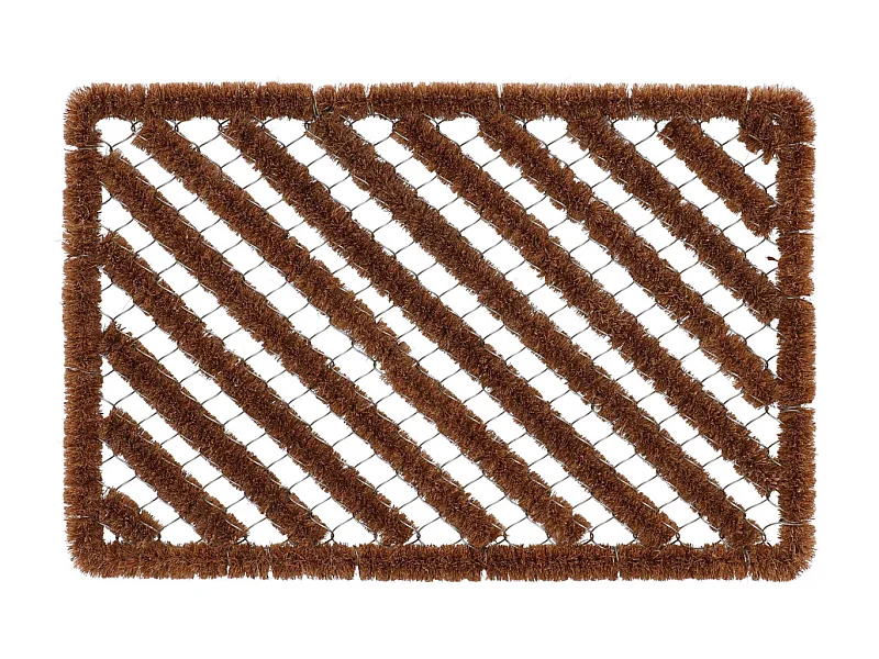 Paillasson spirale en fibres de coco 60 x 40 cm