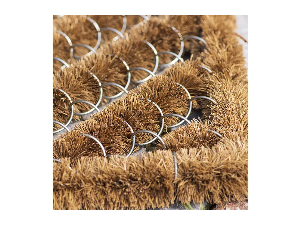 Paillasson spirale en fibres de coco 60 x 40 cm
