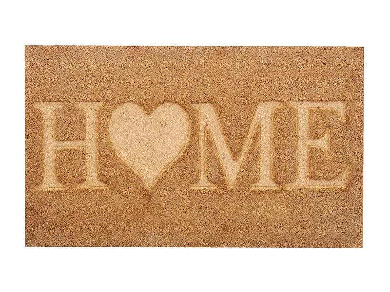 Paillasson coco intérieur extérieur 75 x 45 cm Home thermocompressé