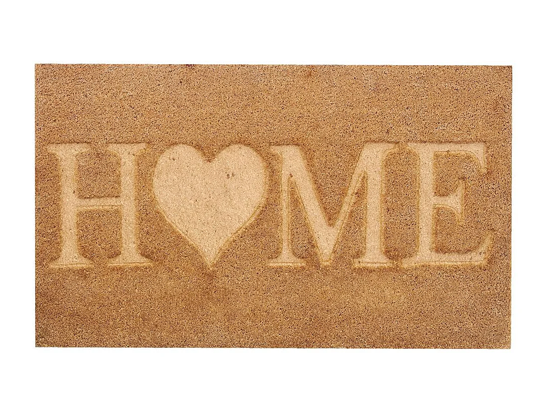 Paillasson coco intérieur extérieur 75 x 45 cm Home thermocompressé