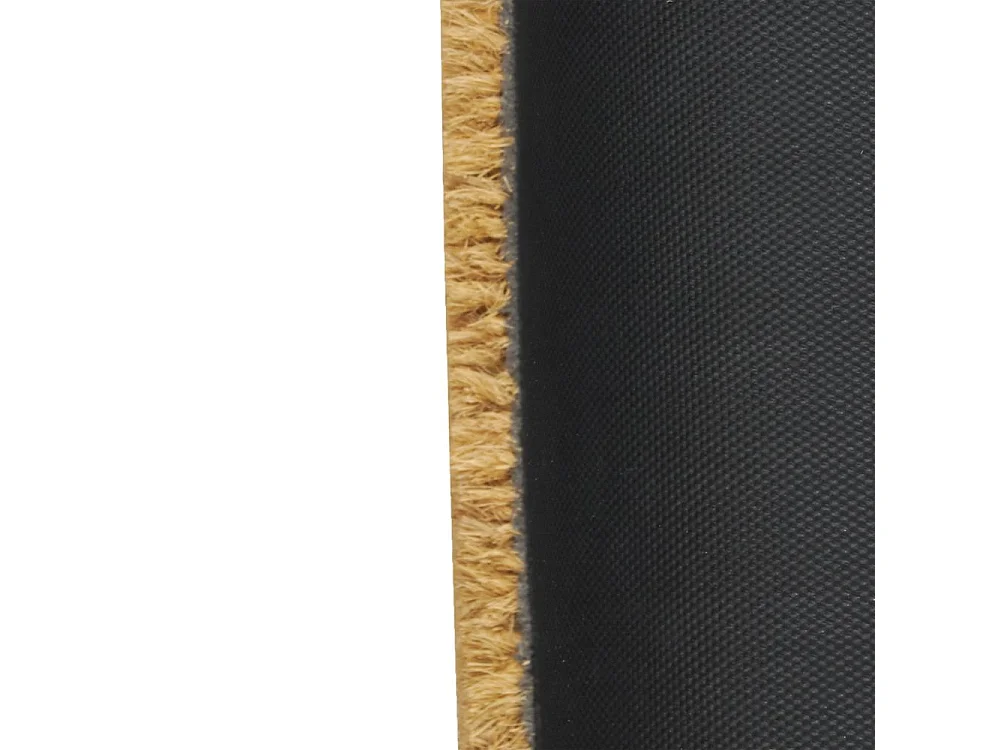 Große Fußmatte Bonjour aus Kokosfasern