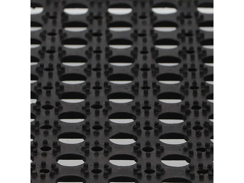 Paillasson à trous en caoutchouc 60 x 40 cm