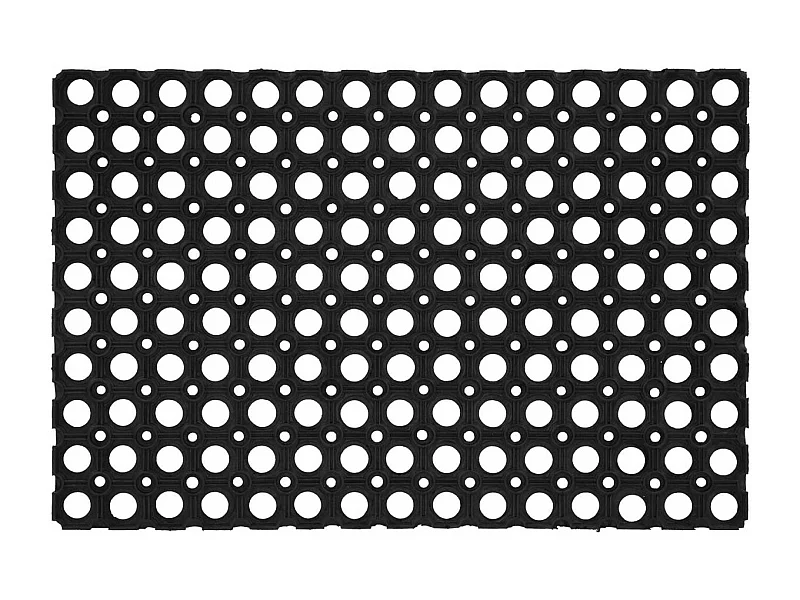 Paillasson à trous en caoutchouc 60 x 40 cm