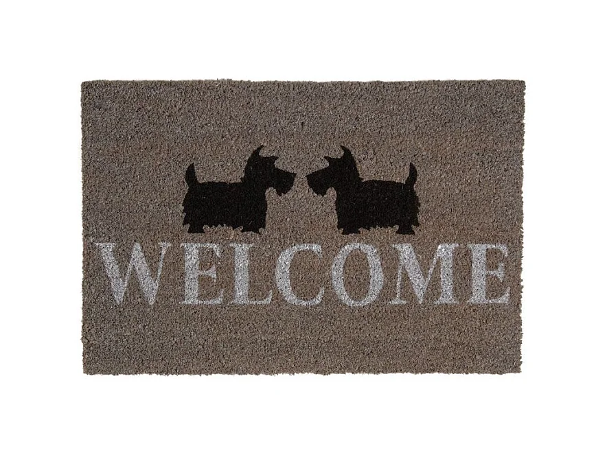 Paillasson coco teintée 60 x 40 cm Scottish welcome