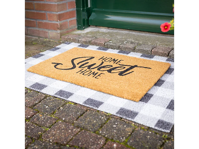 Paillasson en fibres de coco avec inscription  60 x 40 cm Inscription Home sweet home