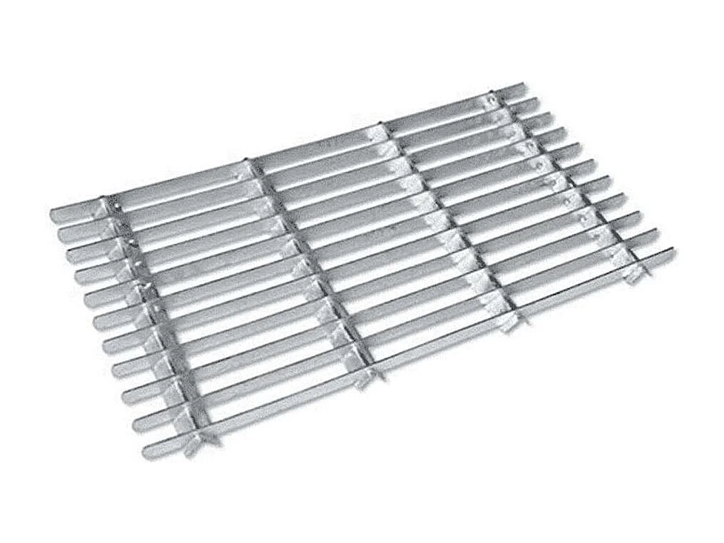 Grille gratte pieds en acier galvanisé 60 x 30 cm