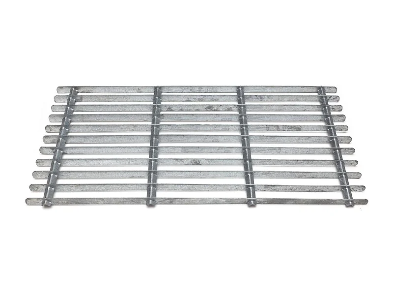 Grille gratte pieds en acier galvanisé 60 x 30 cm
