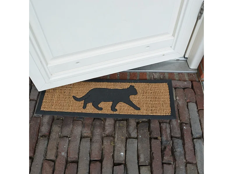 Stuoia in cocco 75 x 25 cm Gatto