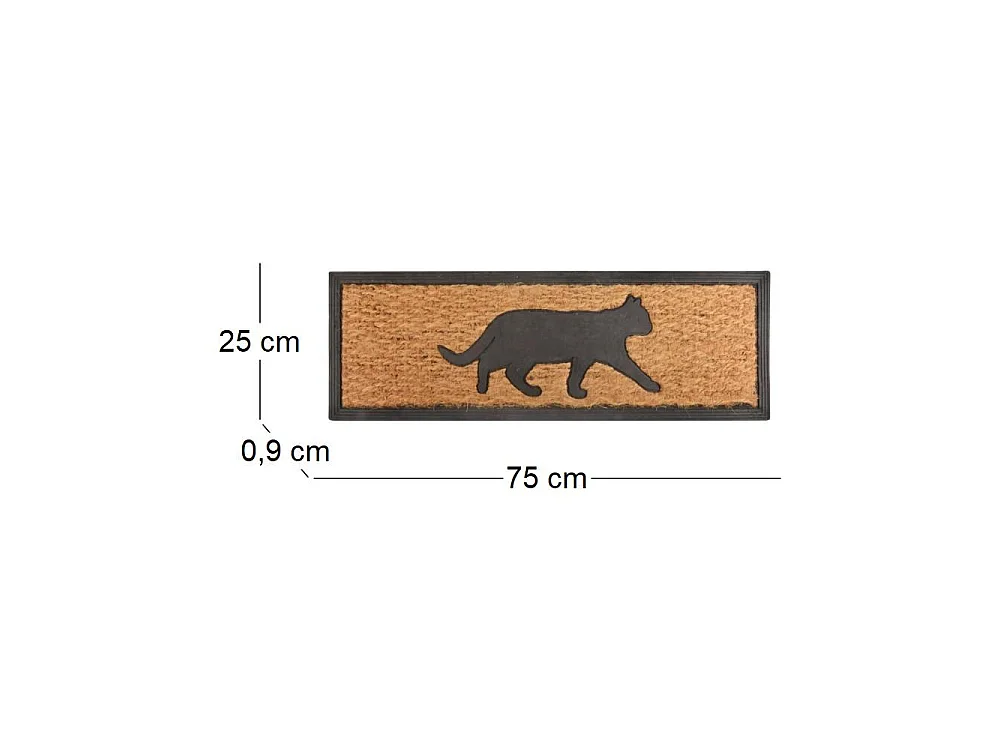 Stuoia in cocco 75 x 25 cm Gatto