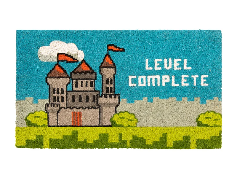 Paillasson déco en fibres de coco 70 x 40 cm Level complete