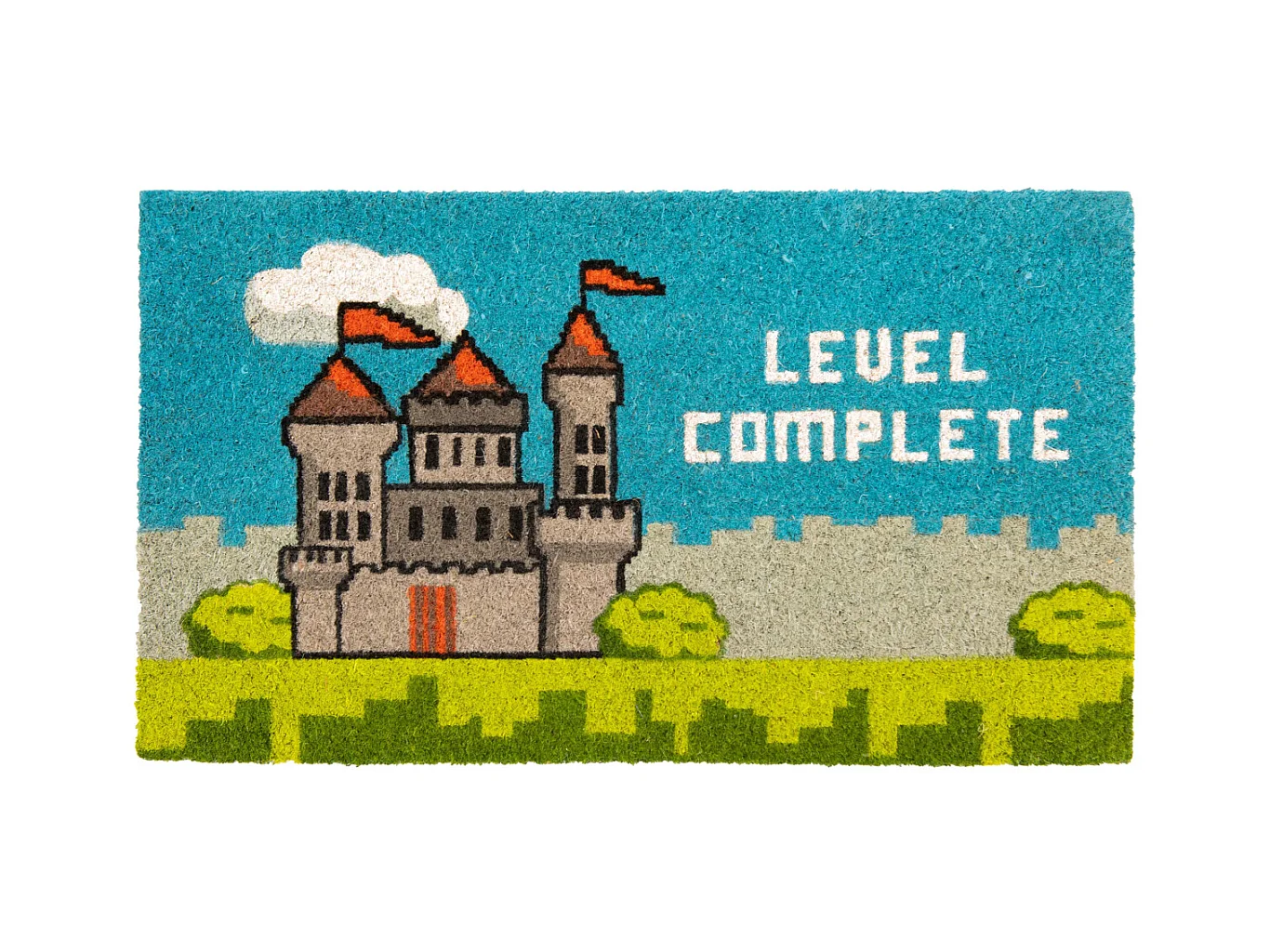 Paillasson déco en fibres de coco 70 x 40 cm Level complete