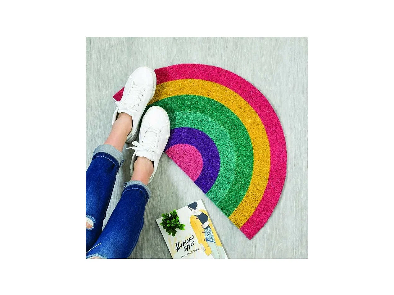 Felpudo de fibra de coco Arc-en-Ciel 70 x 40 cm