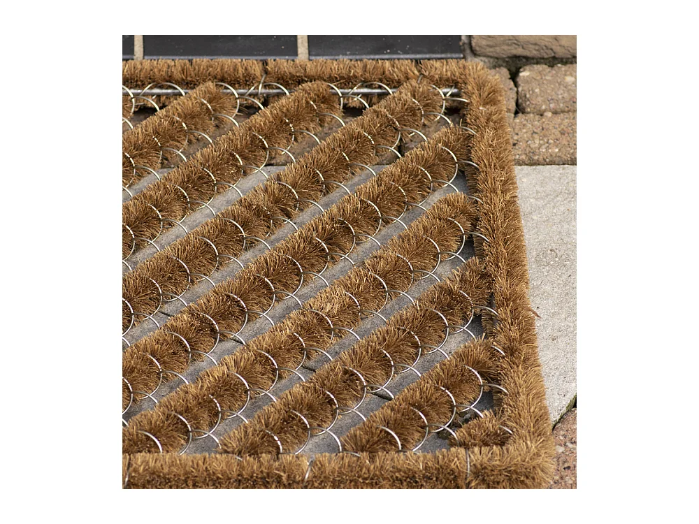 Paillasson spirale en fibres de coco 75 x 45 cm