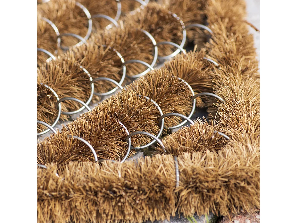Paillasson spirale en fibres de coco 75 x 45 cm