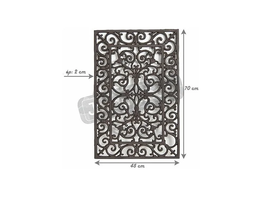 Paillasson de jardin en fonte