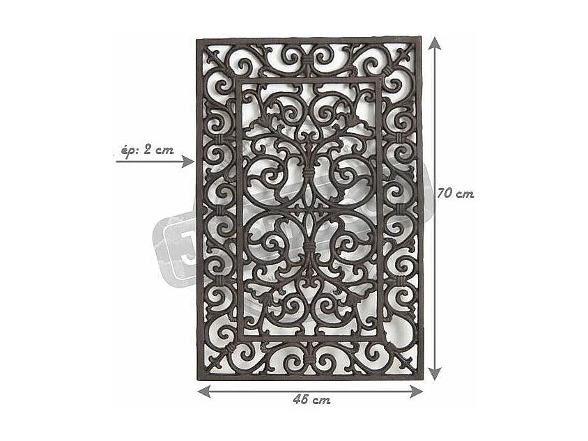 Paillasson de jardin en fonte