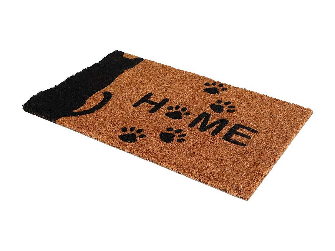 Paillasson en fibres de coco motif animal Welcome Chat