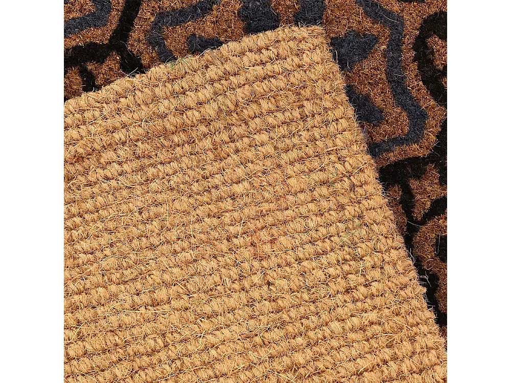 Paillasson en fibres de coco à motifs 75 x 45 cm Rosettes