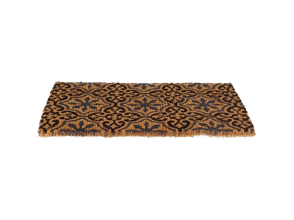 Paillasson en fibres de coco à motifs 75 x 45 cm Rosettes