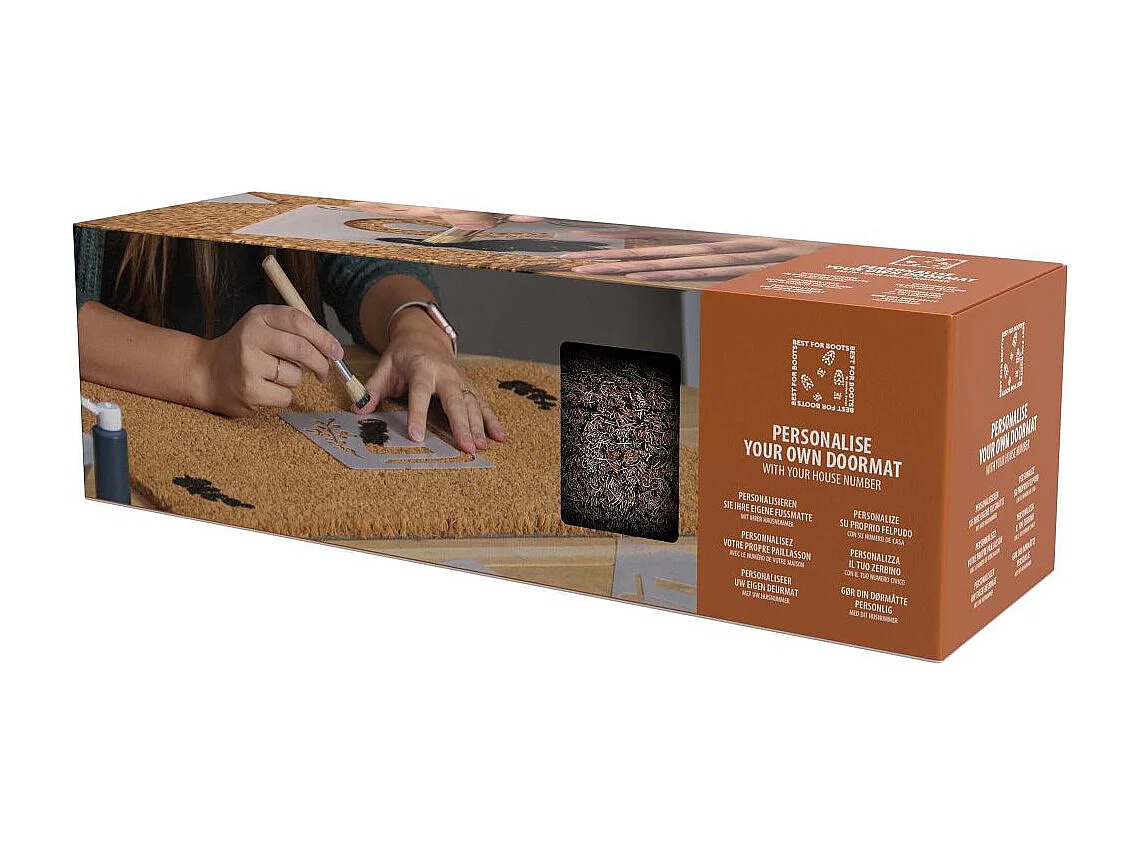 Paillasson en fibres de coco à personnaliser DIY Numéros