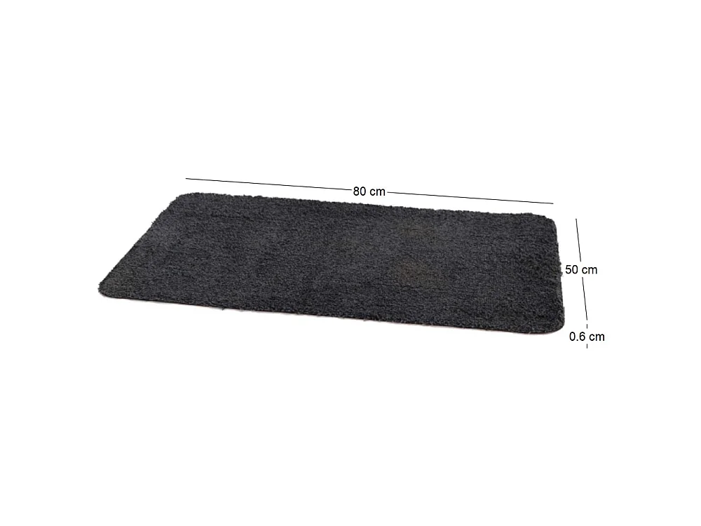 Tapis très absorbant en coton et polyester 80 x 50 cm
