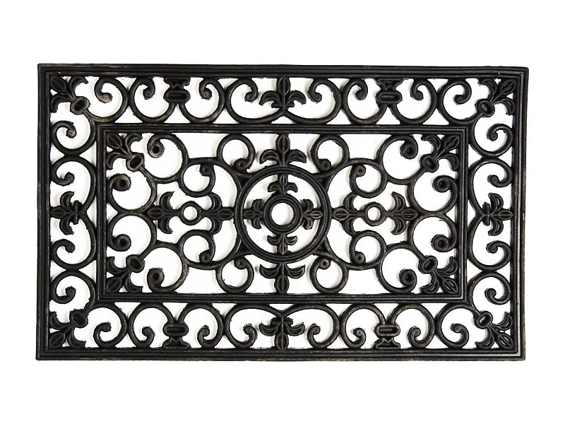 Paillasson noir en latex Ostra