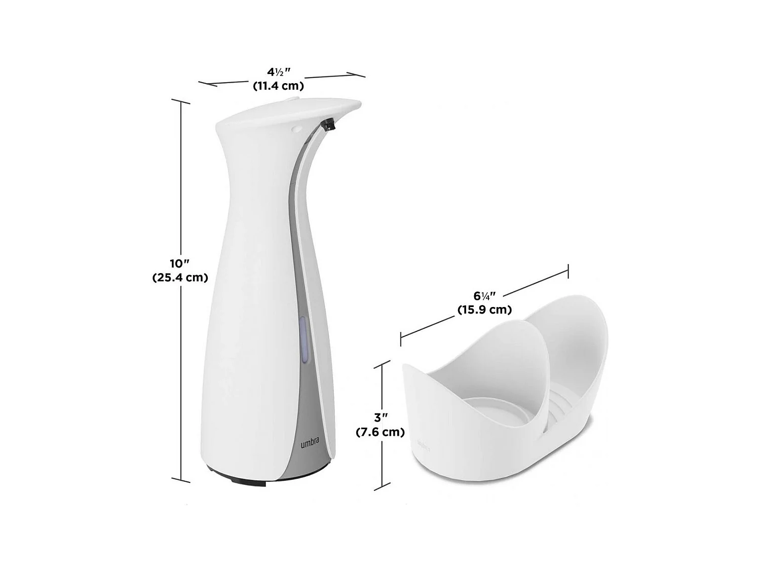 Pompa per sapone con porta-spugna 250 ml Otto