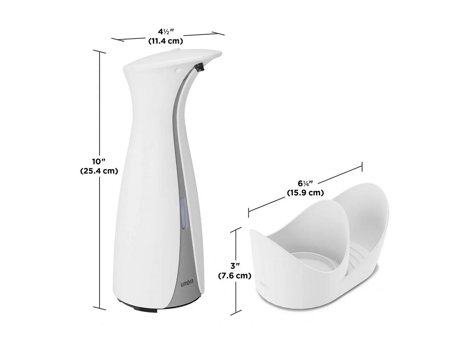 Pompa per sapone con porta-spugna 250 ml Otto