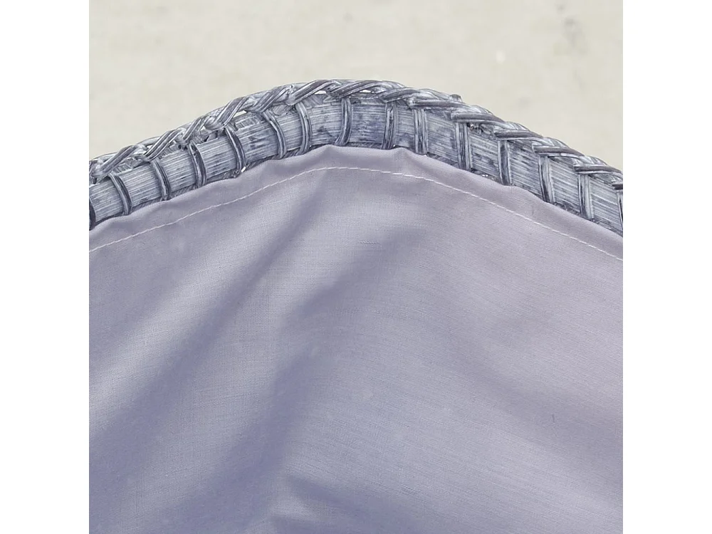 2 paniers à linge + 3 corbeilles en palmier (Lot de 5)