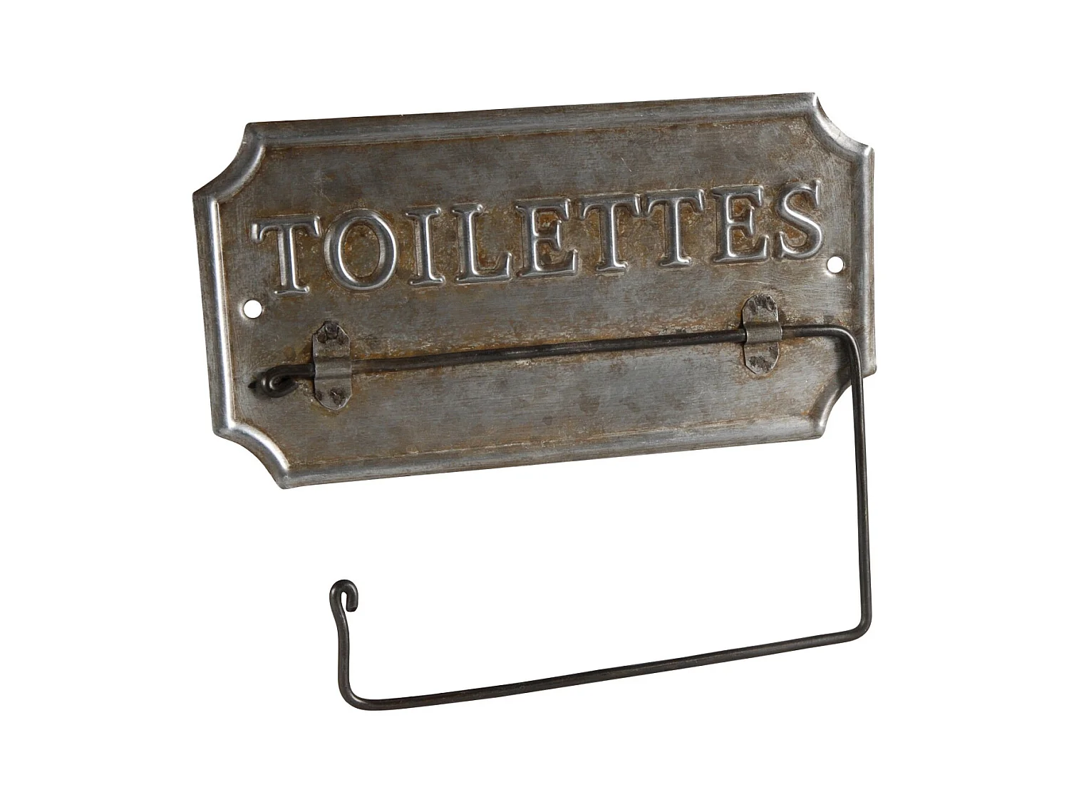 Retro-Toilettenpapierhalter aus Zink