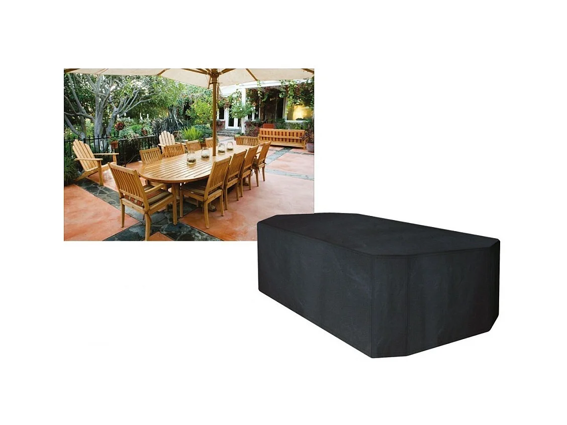 Housse de protection salon de jardin rectangulaire 10 places