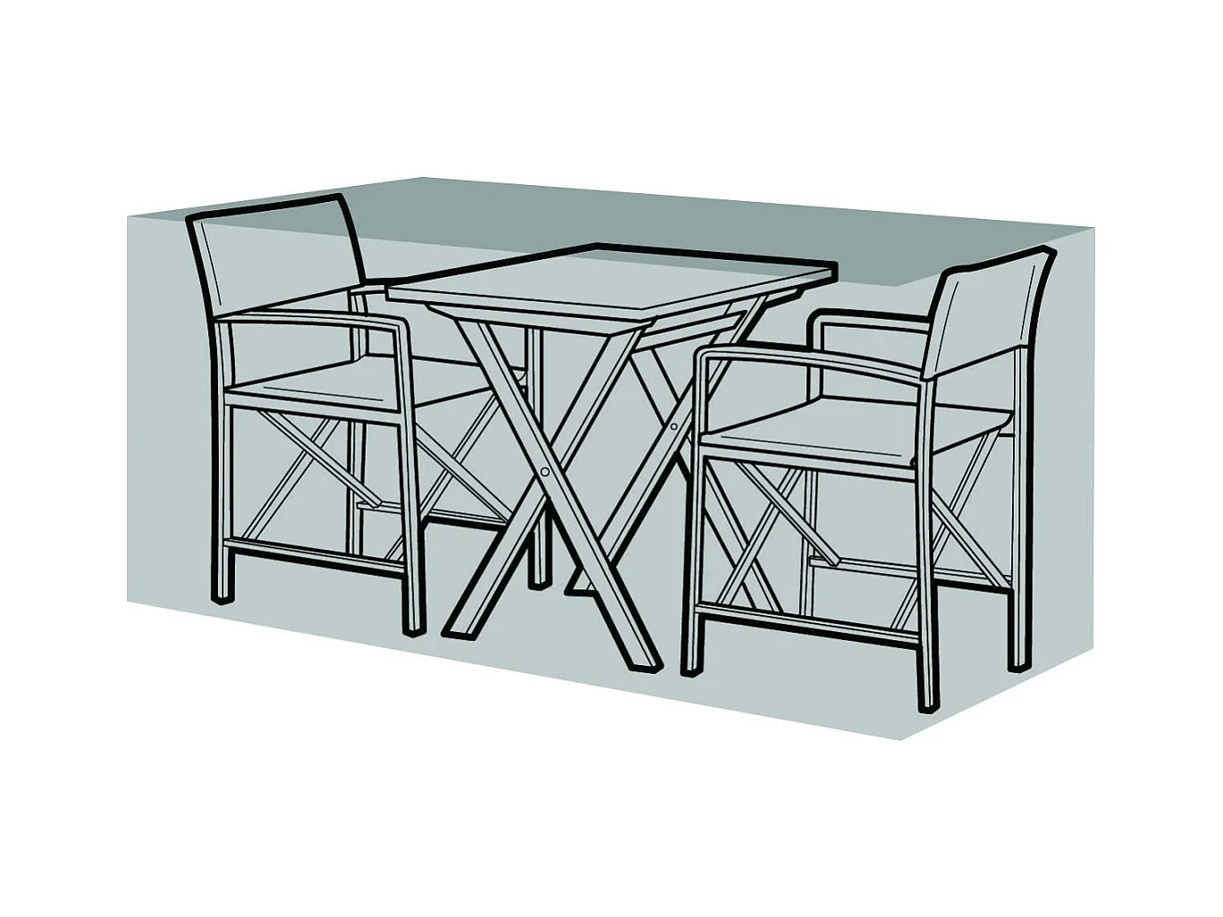 Housse de protection salon de jardin bistrot 2 places