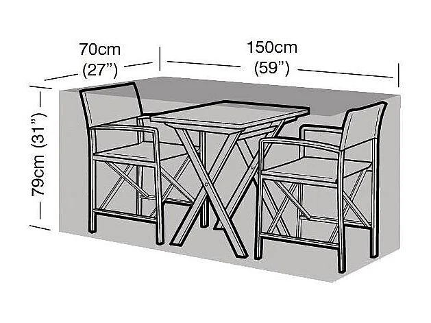 Housse de protection salon de jardin bistrot 2 places
