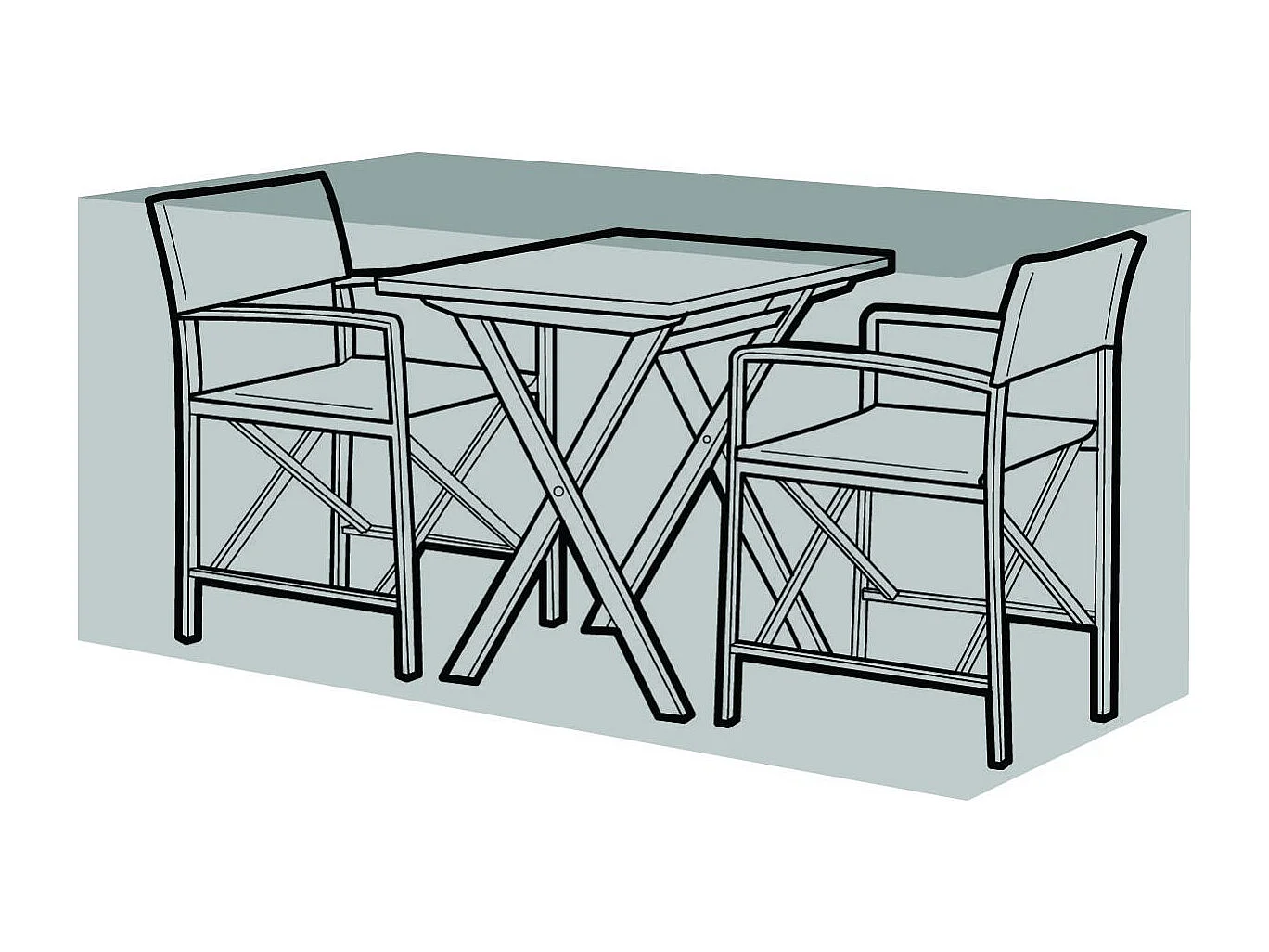 Housse de protection salon de jardin bistrot 2 places