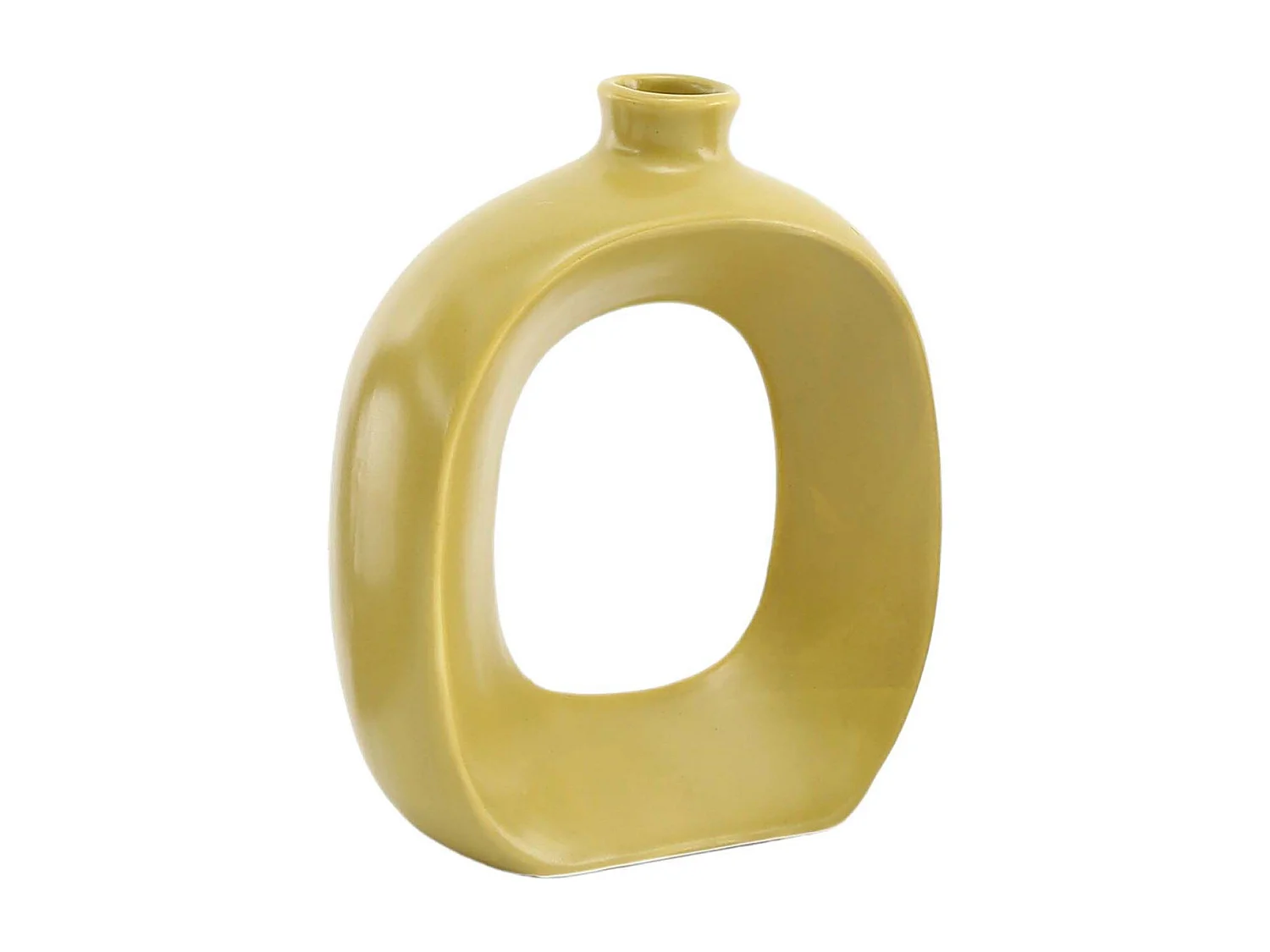 Vase en grès Oval 16 cm