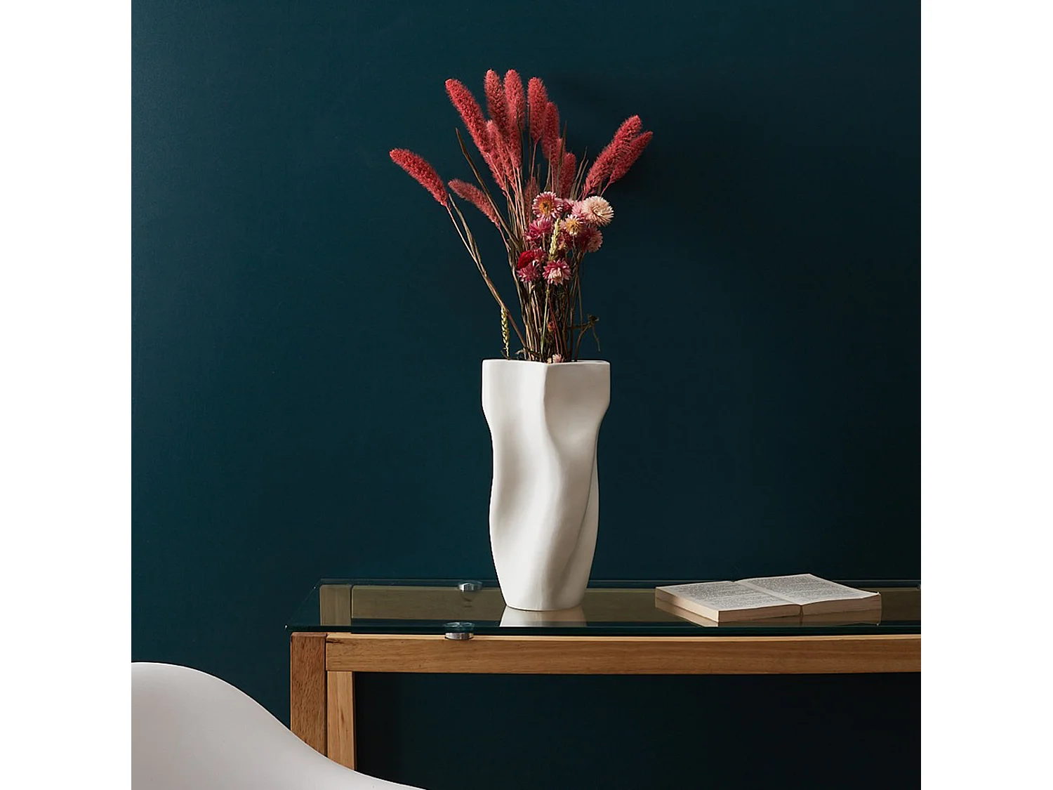 Vase Moderne Ceramique Blanc