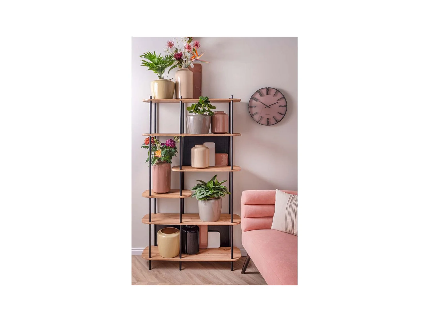 Jarrón de metal esmaltado 19 x 23 cm