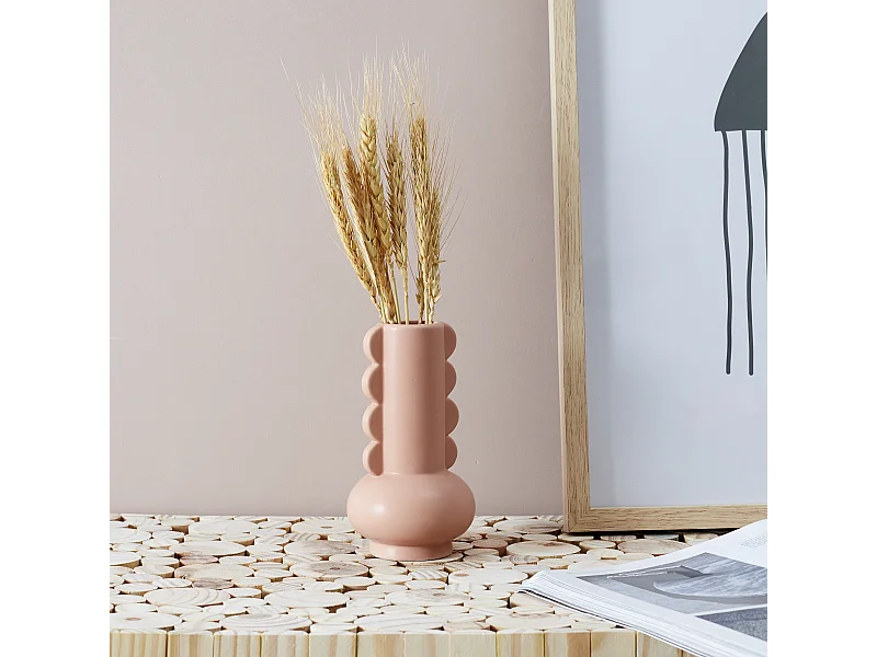 Vase Ceramique Lola Terracota H15cm For Brown Marron