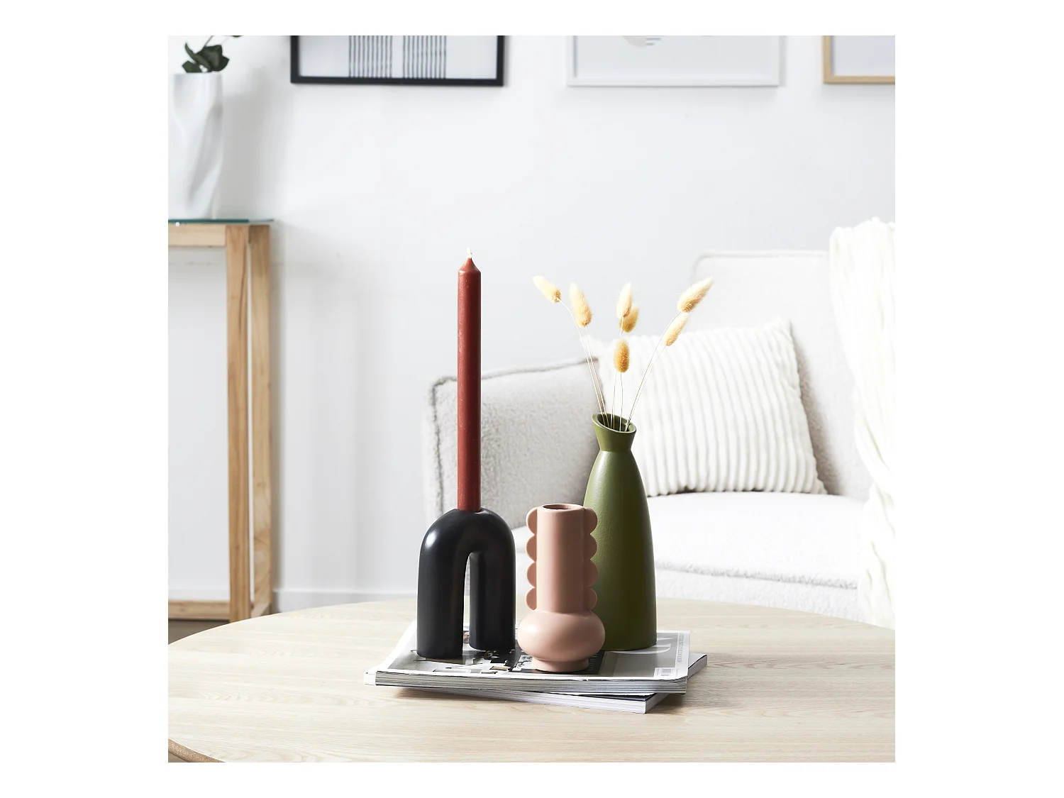 Vase Ceramique Lola Terracota H15cm For Brown Marron