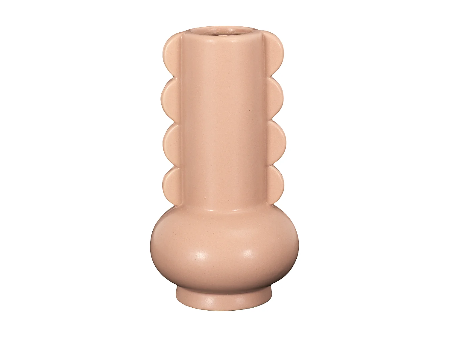 Vase Ceramique Lola Terracota H15cm For Brown Marron