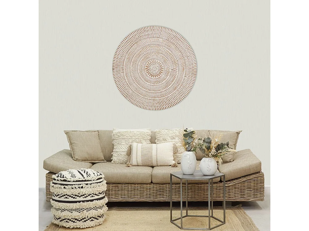 Vasi a forma di faccia in ceramica bianca (set di 2)