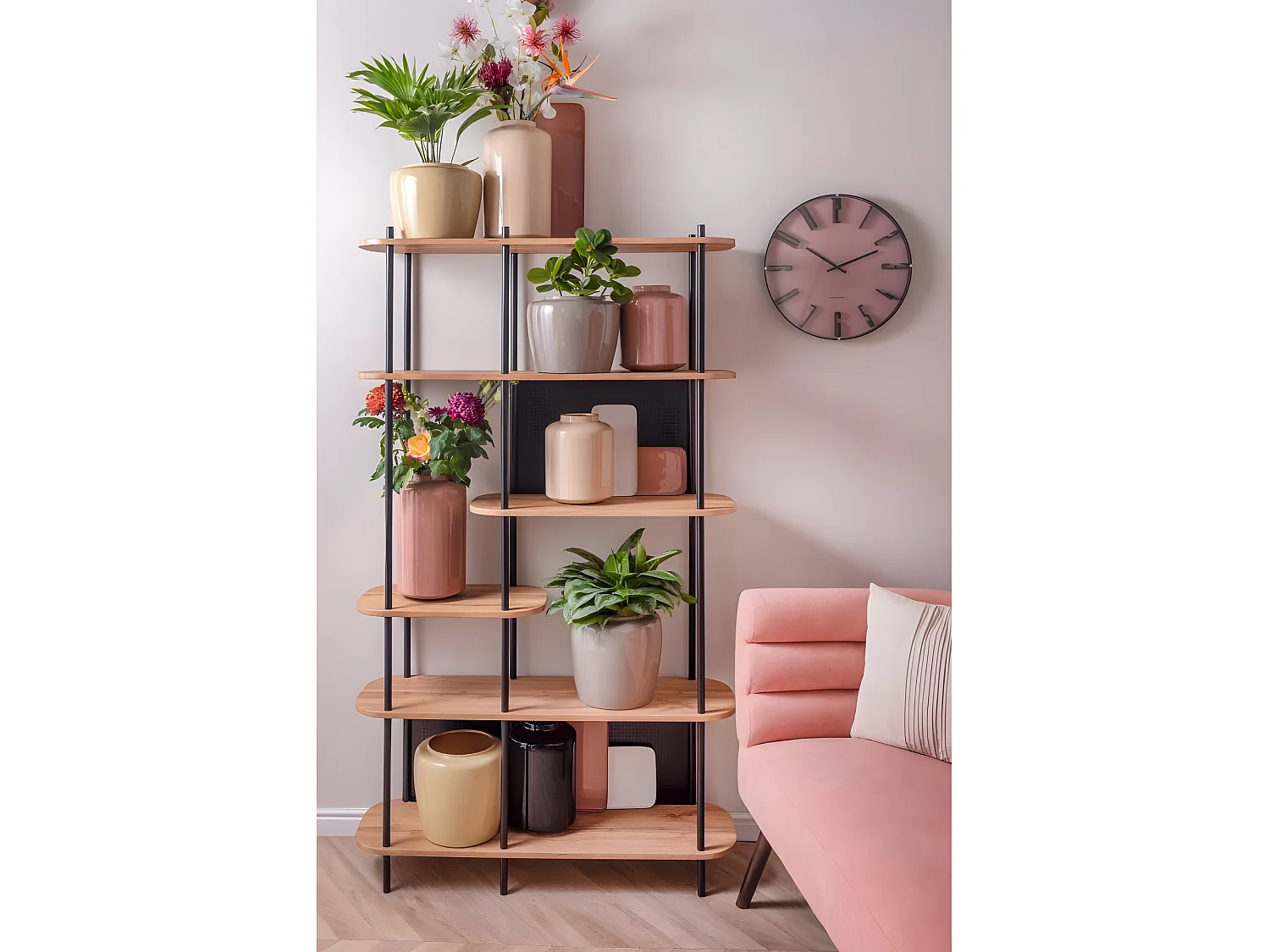 Vase en métal Enamel  XL 19 x 33 cm