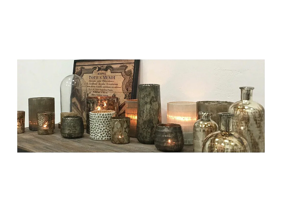 Vase flacon en verre antique Exo