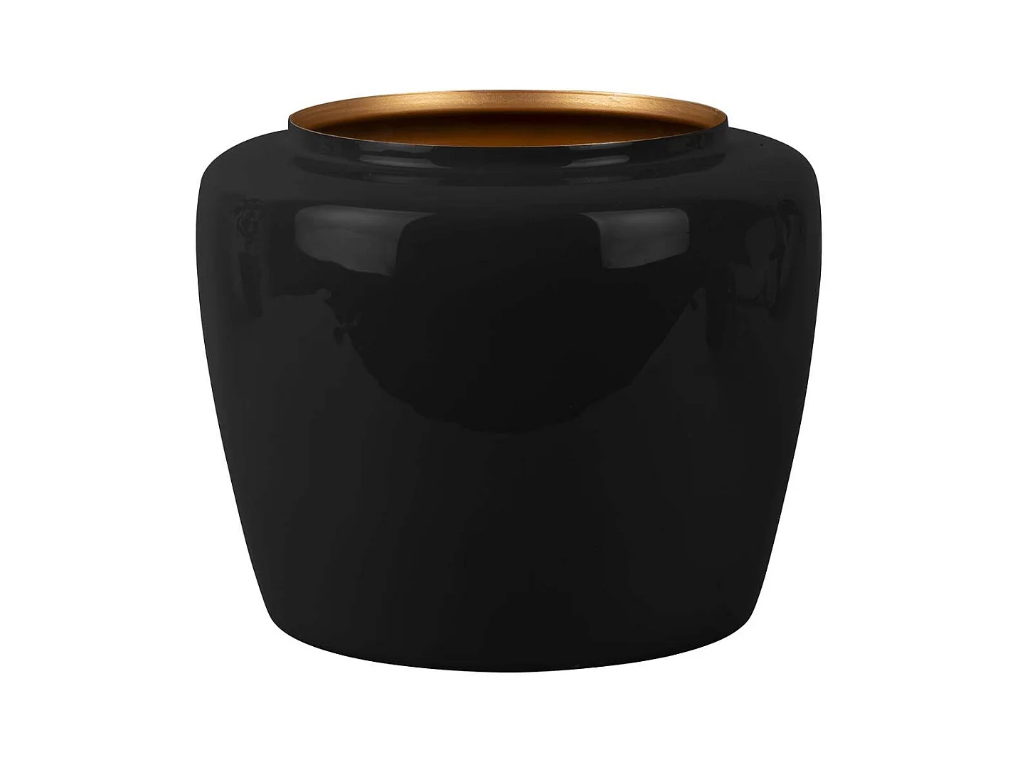 Vase en métal Plant 20 x 25 cm Noir