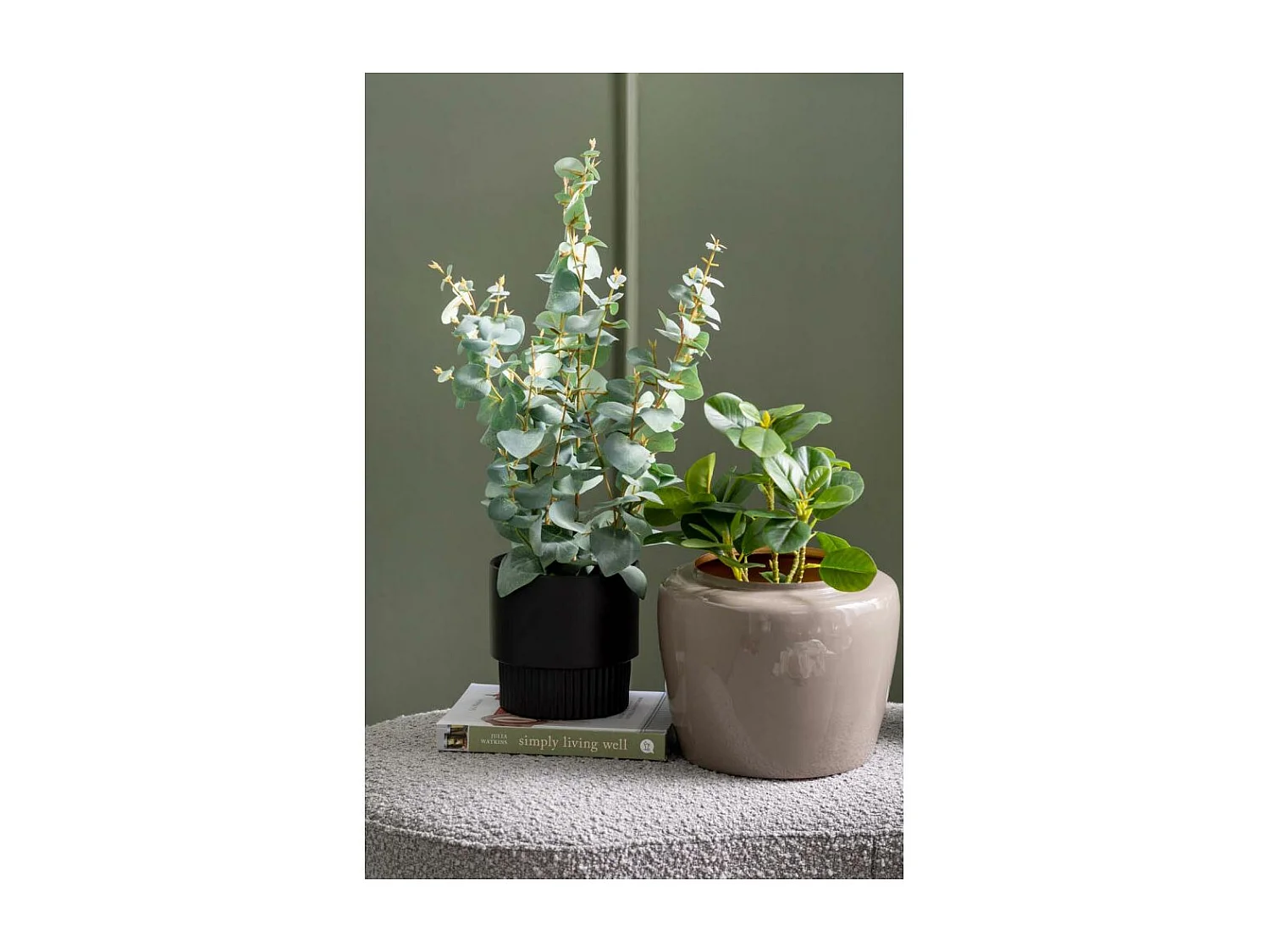 Vase en métal Plant 20 x 25 cm Noir